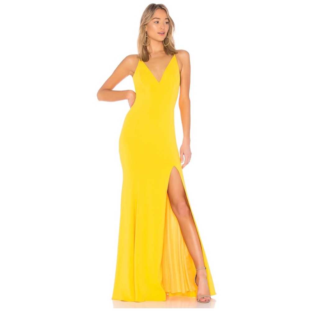 Jay Godfrey Kimberly Gown in Lemon